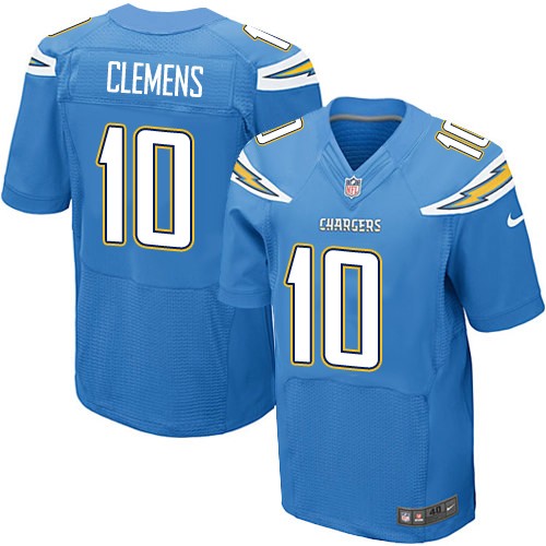 Men's Elite Kellen Clemens Nike Jersey Electric Blue Alternate - #10 NFL Los Angeles Chargers